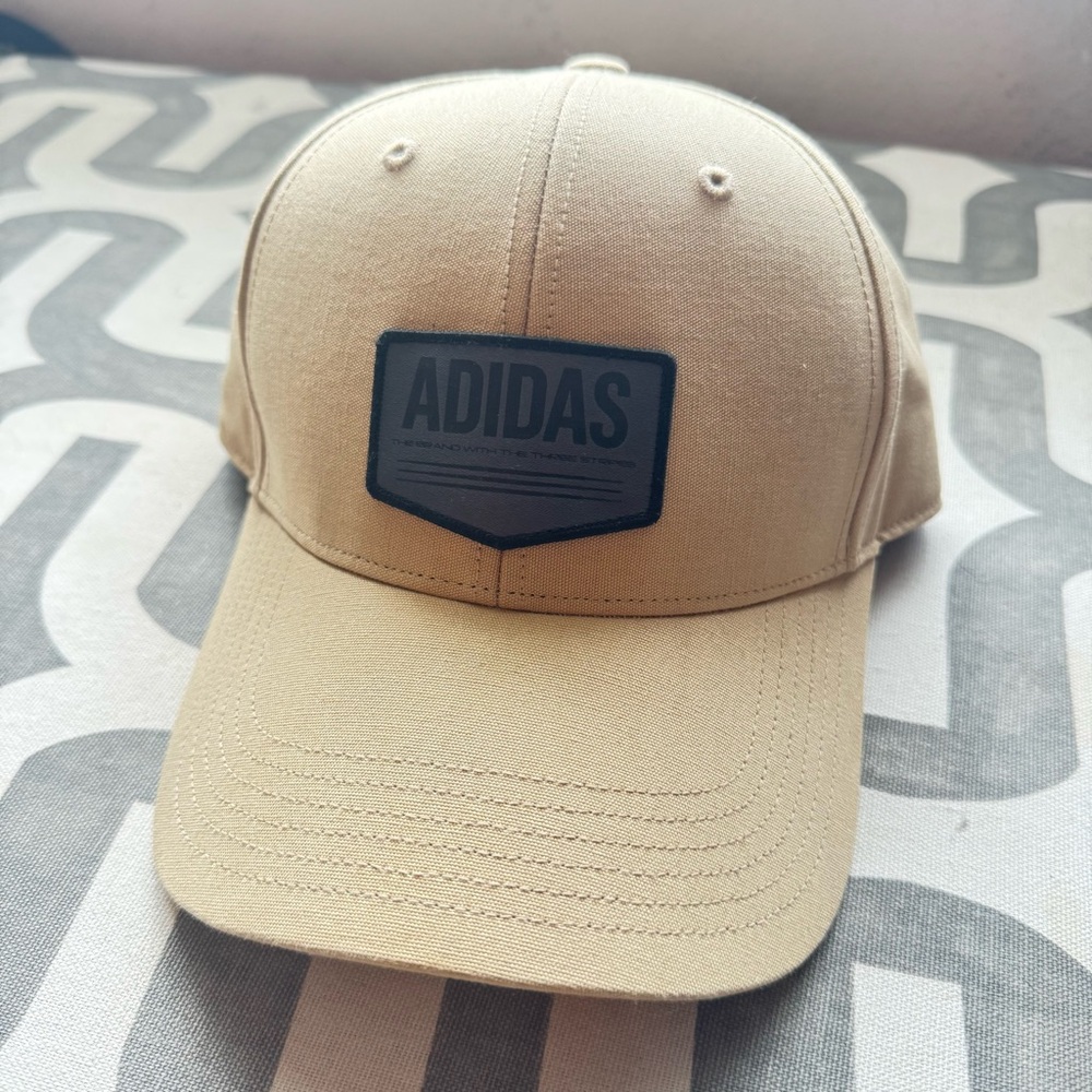 Like New Adidas Tan Baseball Cap